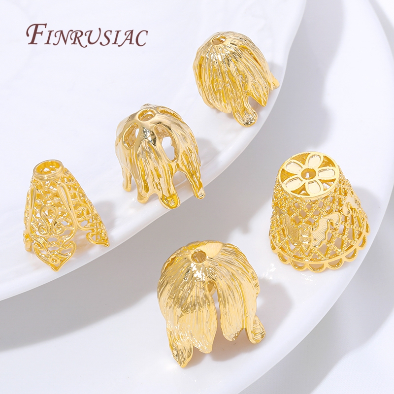 18K Gold Plated Tassel End Cap - Jewelry Making Materials Wholesale recensione e prezzo