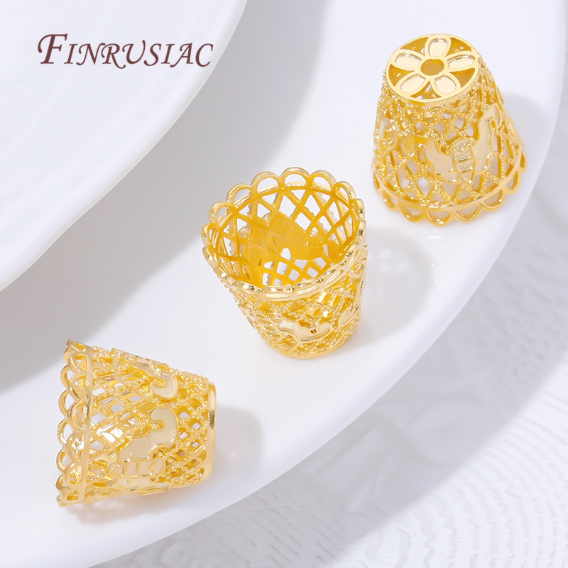 18K Gold Plated Tassel End Cap - Jewelry Making Materials Wholesale recensione e prezzo