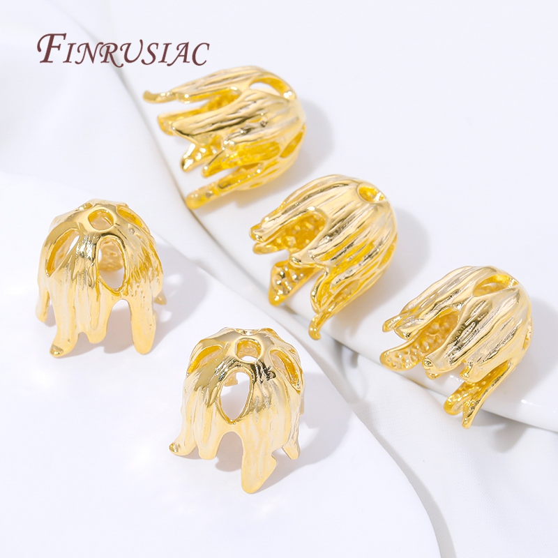 18K Gold Plated Tassel End Cap - Jewelry Making Materials Wholesale recensione e prezzo