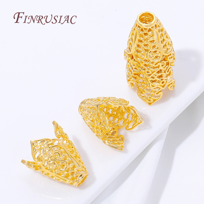 18K Gold Plated Tassel End Cap - Jewelry Making Materials Wholesale recensione e prezzo