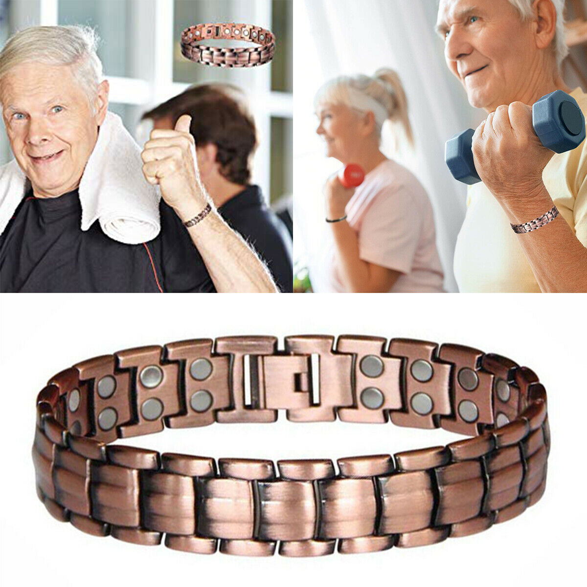 Men Red Copper Bracelet Busine - Jewelry Making Business recensione e prezzo