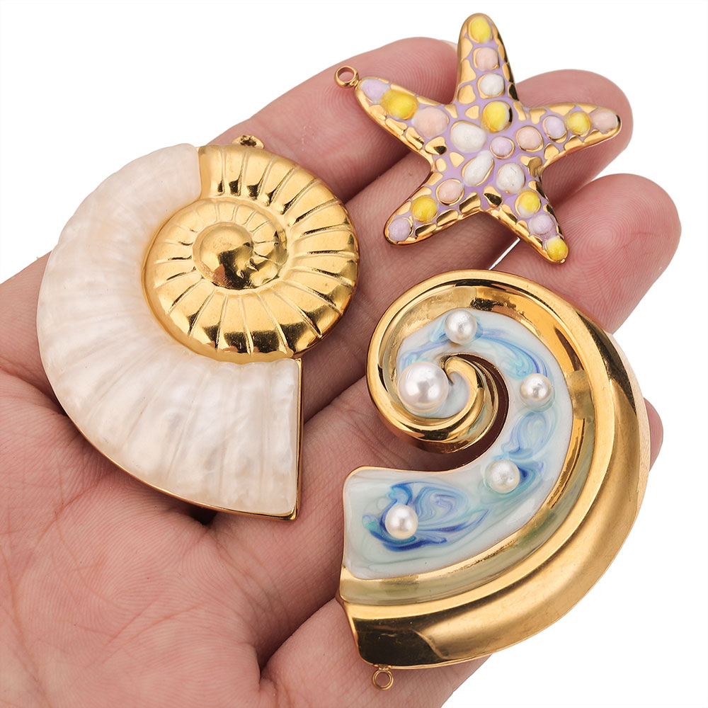 2PCS Pearl Conch Starfish Stai - Jewelry Making Materials Wholesale recensione e prezzo