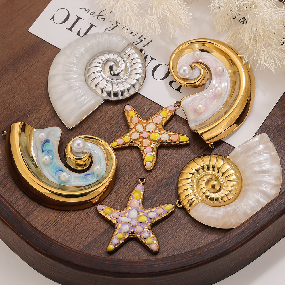 2PCS Pearl Conch Starfish Stai - Jewelry Making Materials Wholesale recensione e prezzo