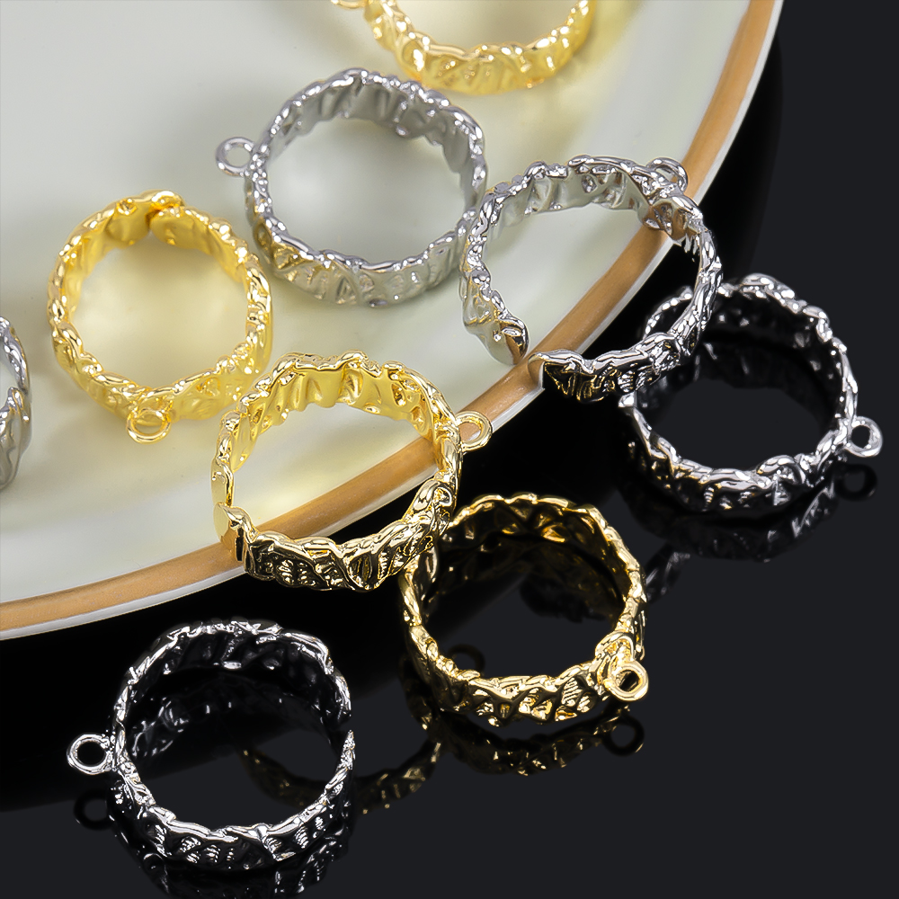2Pcs Gold Plated Irregular Ope - Jewelry Making Materials Wholesale recensione e prezzo