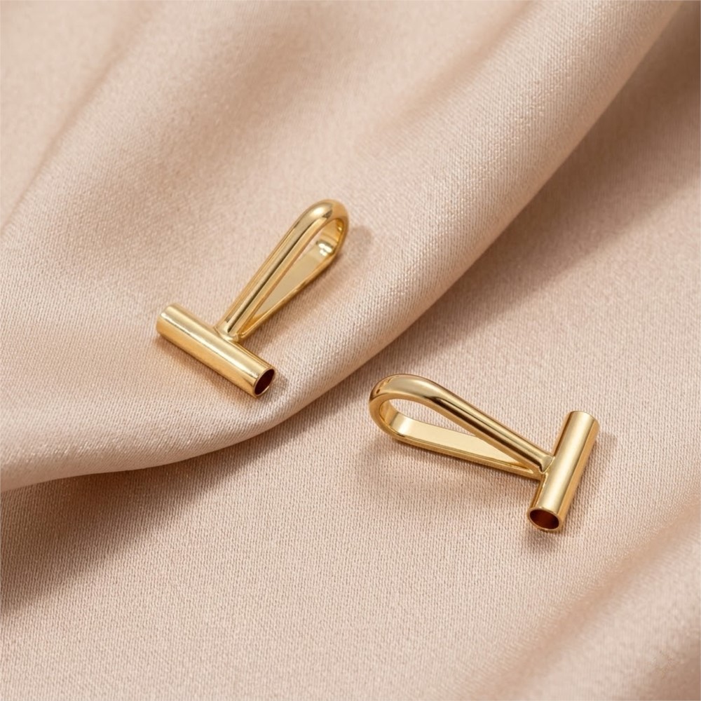 2pcs 14K Brass Vertical Pin to - Jewelry Making Pins recensione e prezzo