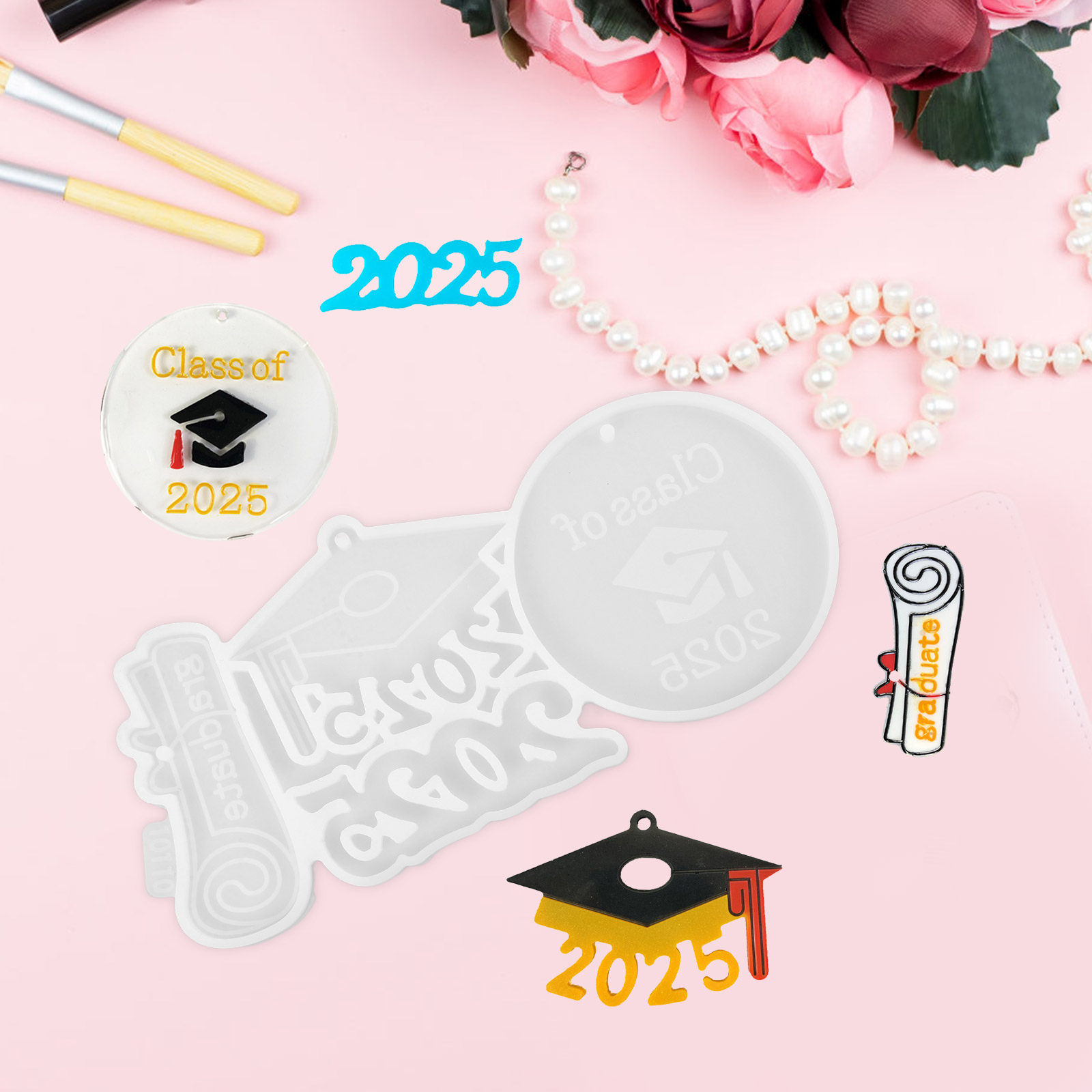Silicone Diploma Cap Keychain  - Jewelry Making Diploma recensione e prezzo