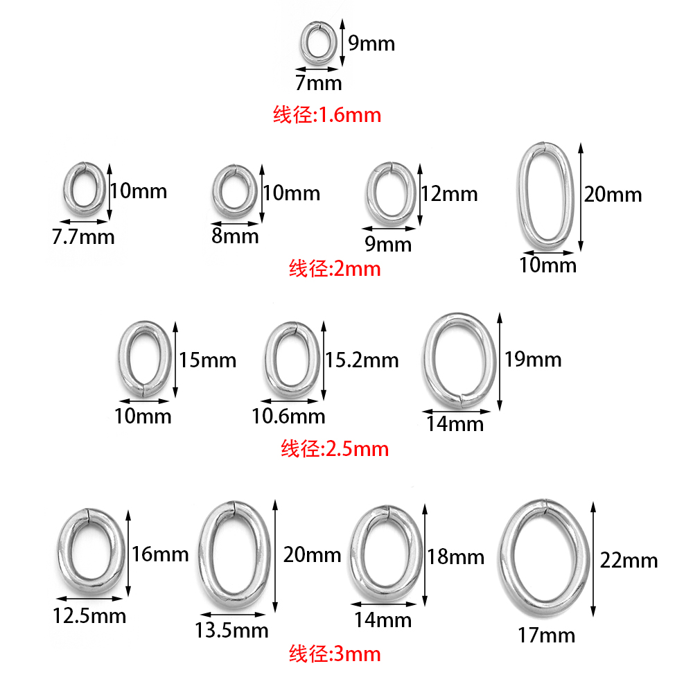 20pcs/lot Stainless Steel Oval - Jewelry Making Looper Tool recensione e prezzo