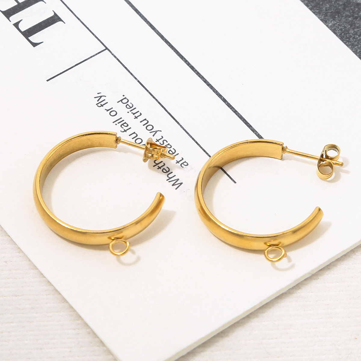 10pcs Stainless Steel Hooks C  - Jewelry Making Materials Wholesale recensione e prezzo