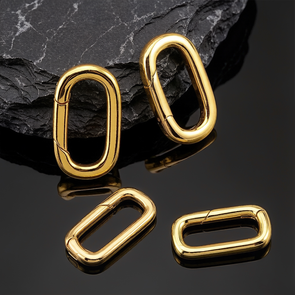 2pcs 18K Gold Plated Filled Ov - Jewelry Making Pins recensione e prezzo