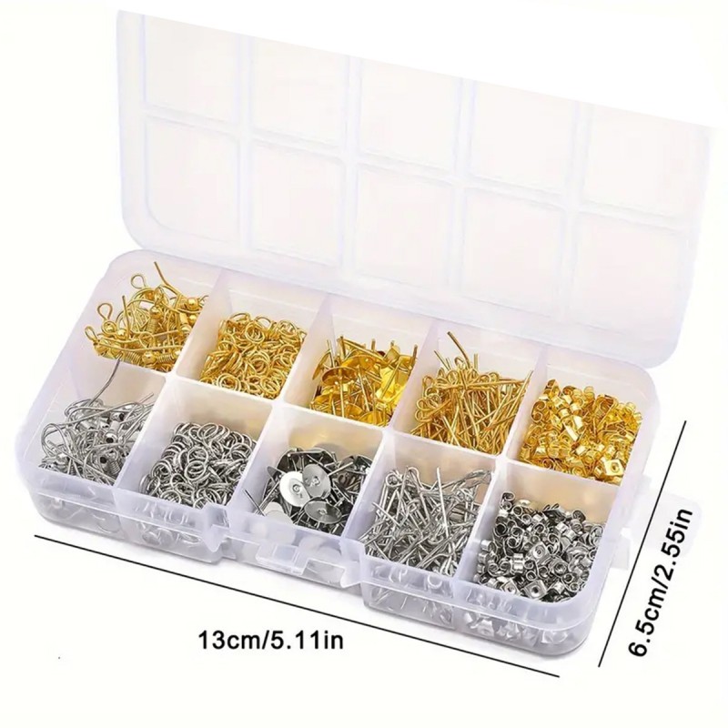 1 Set Box Ear Hook Single Loop - Jewelry Making Materials Wholesale recensione e prezzo