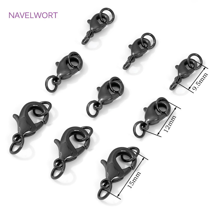 Black Color Brass Lobster Clas - Jewelry Making Chain recensione e prezzo